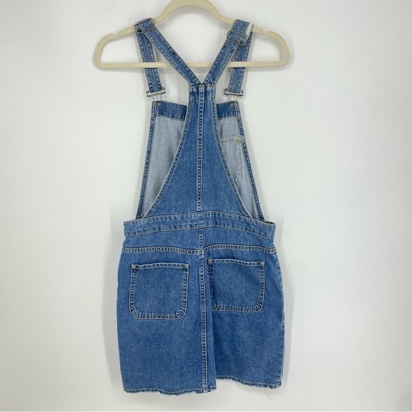 Forever 21 Denim Overall Dress Sz S button front - Picture 5 of 6